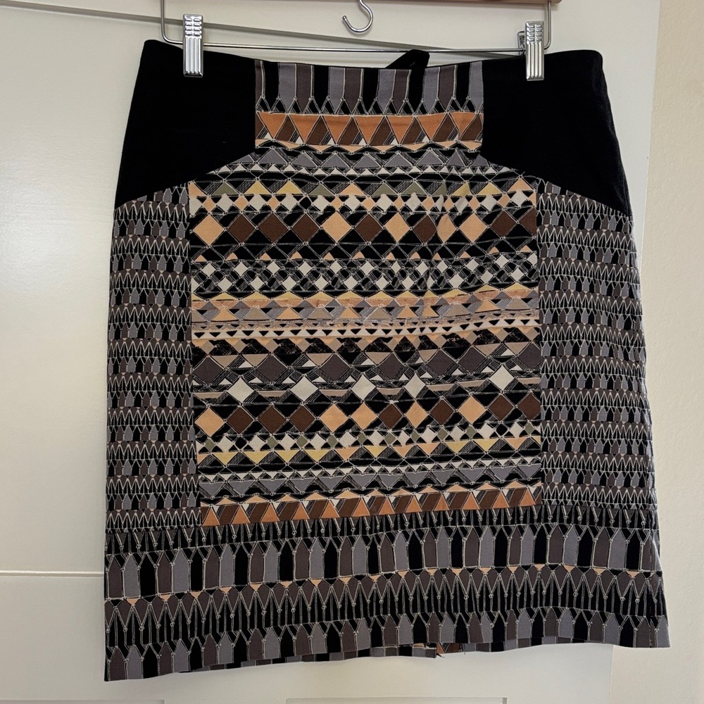 NIC+ZOE Multicolor Geometric Pencil Skirt